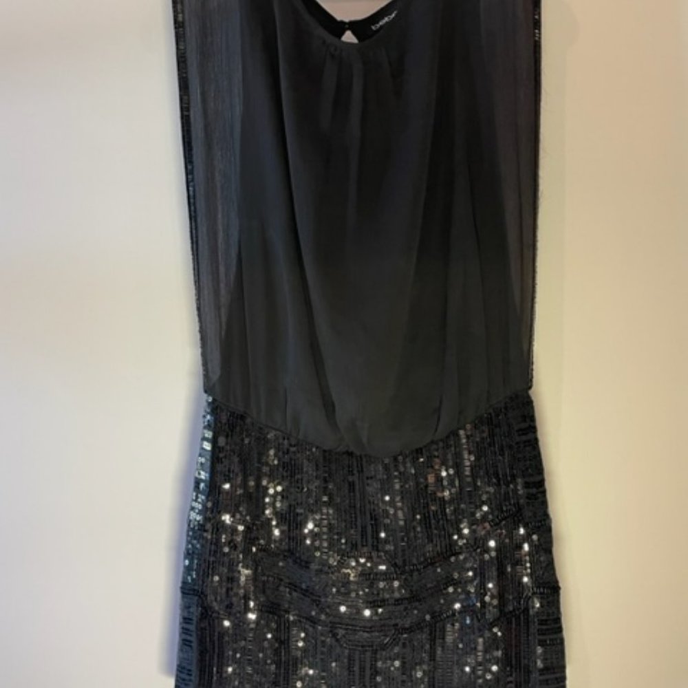Size small- Bebe Chiffon and Sequin dress
